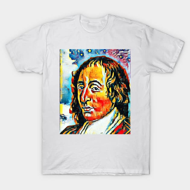 Blaise Pascal Abstract Portrait | Blaise Pascal Artwork 5 T-Shirt by JustLit